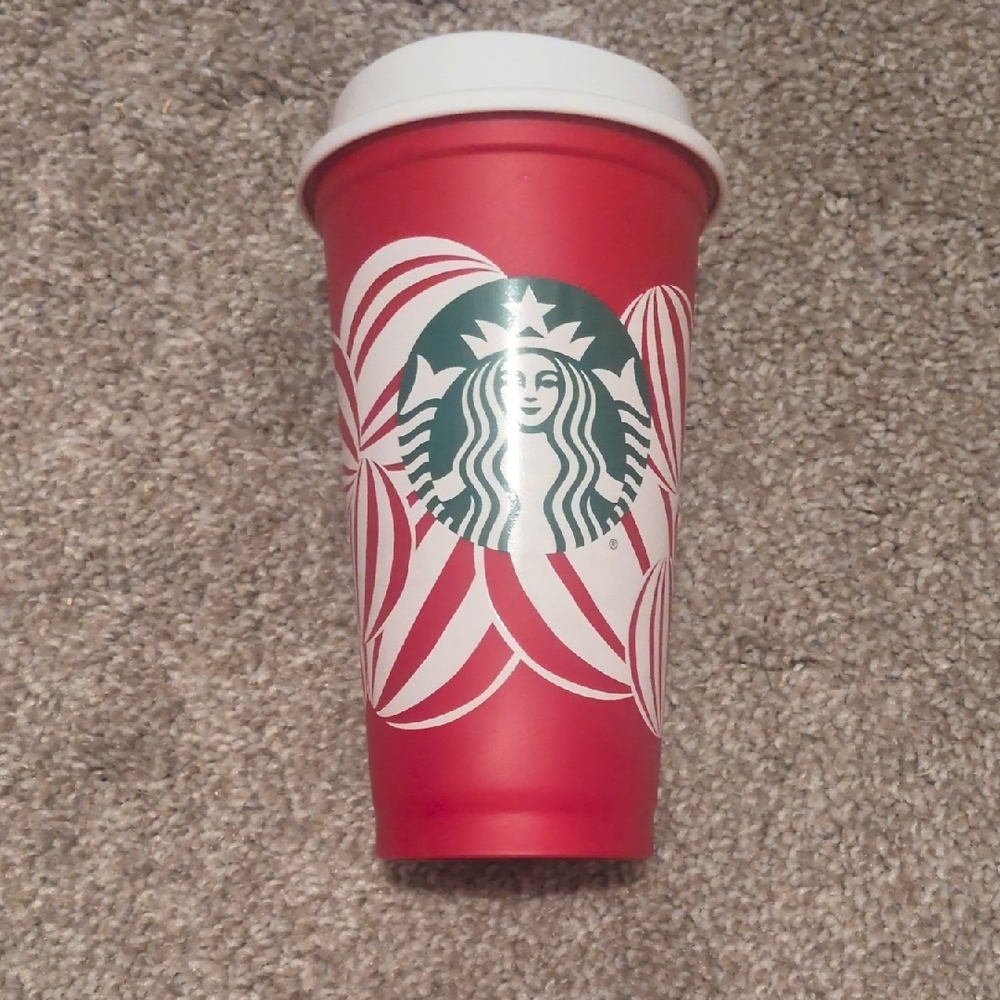 Starbucks Festive Red Cup Day Cup  with White Lid